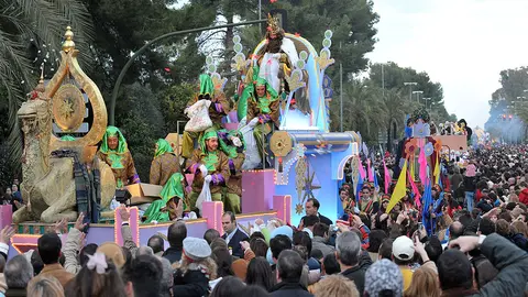 Foto Crist&oacute;bal. Cabalgata de Reyes,5-01-09.