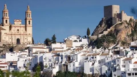 La localidad de Olvera.