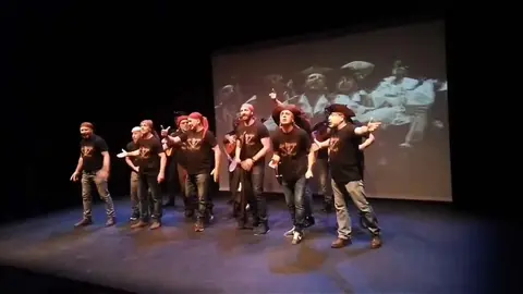 El conocido como grupo de 'Los piratas'. Foto: C&oacute;digo Carnaval