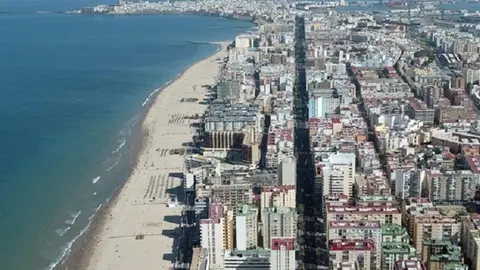 La playa de la Victoria. 