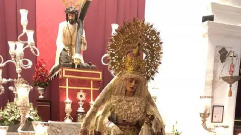 La Virgen de los Desamparados, de la hermandad de Jes&uacute;s Ca&iacute;do.