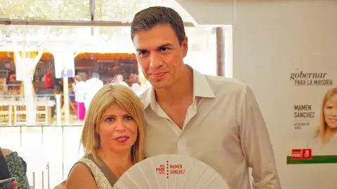 Mamen S&aacute;nchez, alcaldesa de Jerez, con Pedro S&aacute;nchez, disfrutando de una jornada de la Feria del Caballo | Imagen de archivo