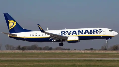 Un avi&oacute;n de Ryanair