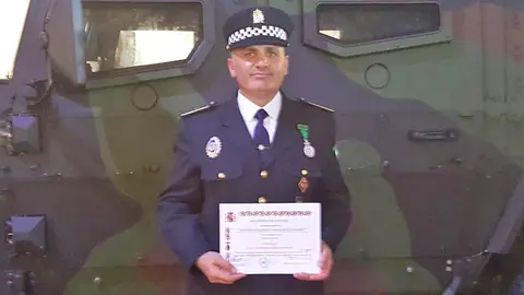 Casimiro Villegas uniformado