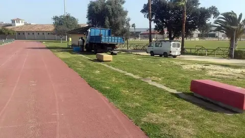 Pista de atletismo del Anexo de Chap&iacute;n
