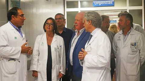 Jes&uacute;s Aguirre en Urgencias del Hospital Virgen del Roc&iacute;o de Sevilla