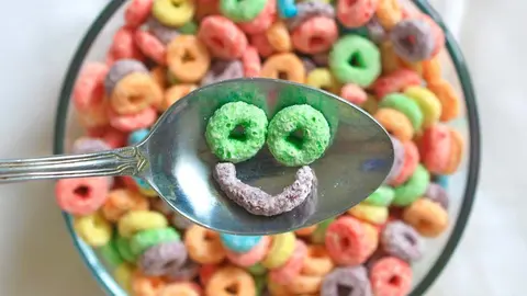 Cereals in bowl for breakfast