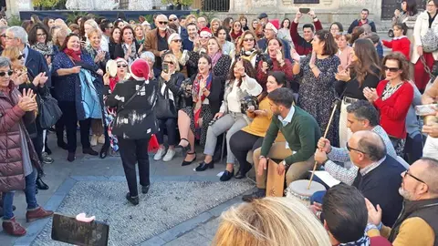 Zambomba en el centro de Jerez