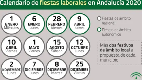 D&iacute;as de Fiesta en Andaluc&iacute;a