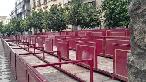Palcos de Semana Santa en Jerez