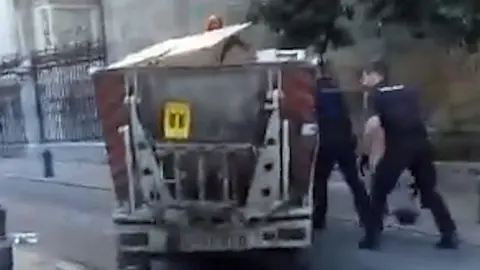 Tiroteo junto a la Catedral de Granada.