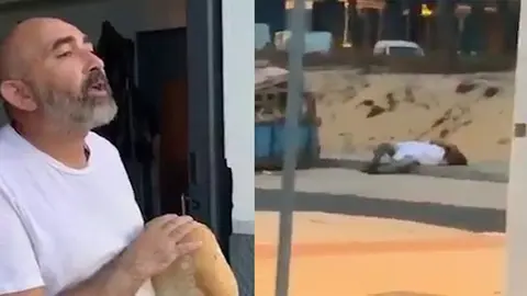 El panadero, cantando un fandango a los amantes.