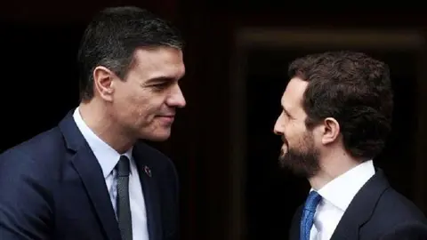 Pedro S&aacute;nchez y Pablo Casado 