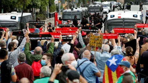 Manifestaci&oacute;n contra el Rey en Barcelona
