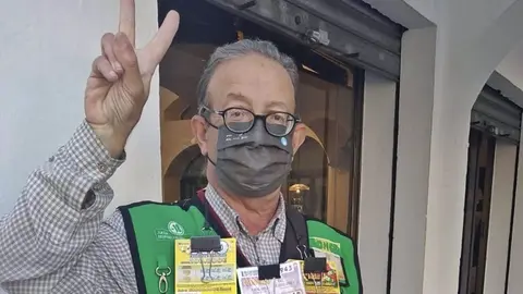 30/10/2020 El vendedor de la ONCE Antonio Quinta.
ANDALUC&Iacute;A ESPA&Ntilde;A EUROPA HUELVA SOCIEDAD
ONCE