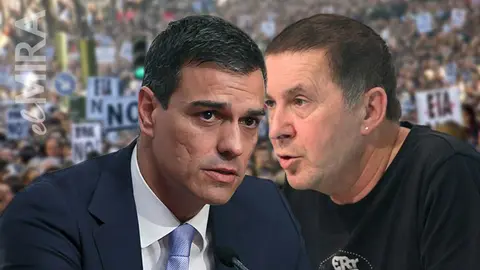 Pedro S&aacute;nchez y Arnaldo Otegi