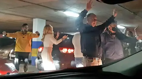 Imagen del domingo 6/12/20 en el parking de la Plaza del Arenal, en Jerez | Facebook