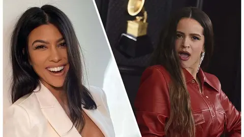 Rosal&iacute;a y Kourtney Kardashian 