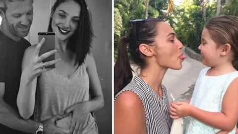 Gal Gadot junto a su familia