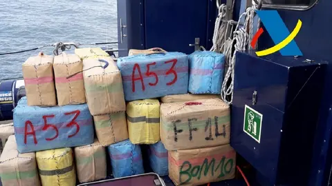 03/04/2020 Imagen de los fardos de hach&iacute;s intervenidos
ANDALUC&Iacute;A ESPA&Ntilde;A EUROPA HUELVA SOCIEDAD
AGENCIA TRIBUTARIA