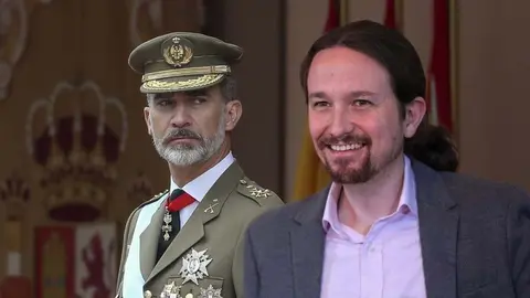 Pablo Iglesias y Felipe VI
