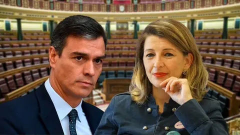 Pedro S&aacute;nchez y Yolanda D&iacute;az