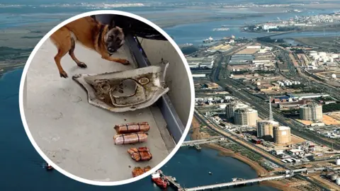 Coca&iacute;na interceptada en el Puerto de Huelva