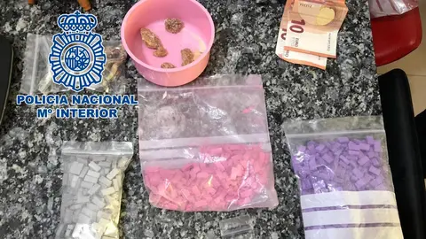 Drogas sint&eacute;ticas confiscadas por la Polic&iacute;a Nacional en Almer&iacute;a