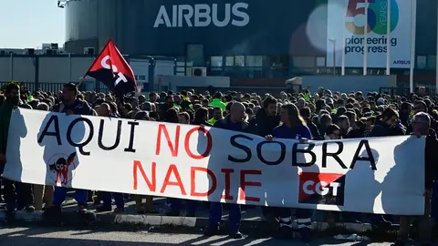 Las protestas de trabajadores de Airbus