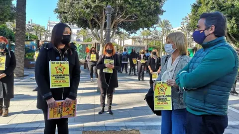 Concentraci&oacute;n de peluqueros en Jerez