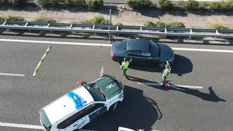 Control de droga de la Guardia Civil en Medina