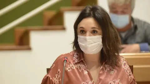 La portavoz del PP en Torremolinos, Margarita del Cid, en una rueda de prensa