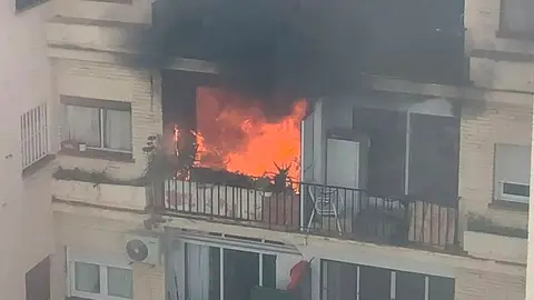 Incendio vivienda en Torremolinos | Foto: Cedida