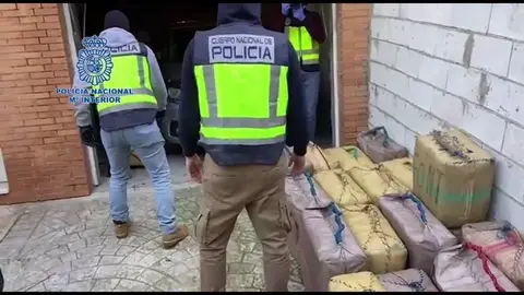 La droga incautada en una guarder&iacute;a de Algeciras