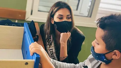 Andrea Mart&iacute;nez en Aldeas Infantiles