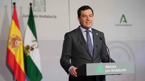 Juanma Moreno, presidente de la Junta de Andaluc&iacute;a