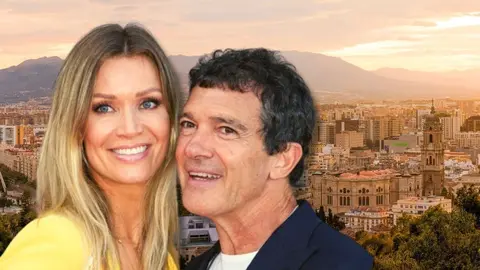 Antonio Banderas y Nicole Kimpel en M&aacute;laga / Imagen de Archivo