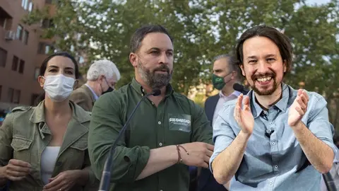 Roci&oacute; Monasterio Santiago Abascal Pablo Iglesias Vox Podemos (1)