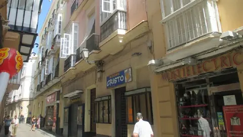 La calle Hospital de Mujeres de C&aacute;diz