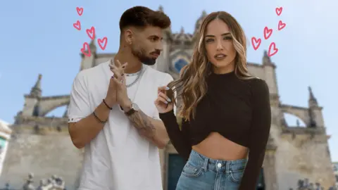 Isaac y Luc&iacute;a de 'La isla de las tentaciones' en Jerez