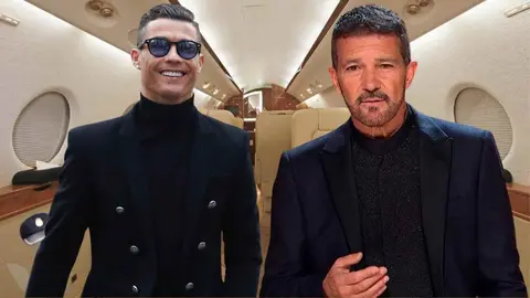 Antonio Banderas y Cristiano Ronaldo