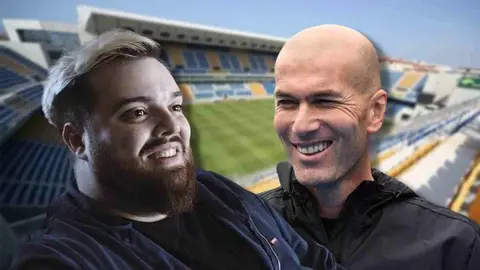 Ibai Llanos y su broma sobre Zidane con el C&aacute;diz CF de por medio