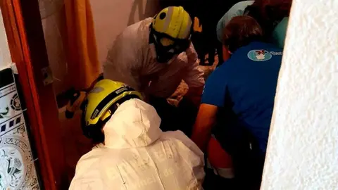 Rescate anciana Alcal&aacute; de los Gazules