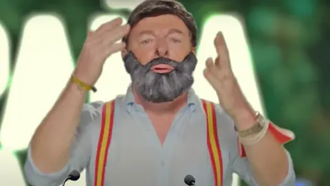 Los Morancos parodiando a Santiago Abascal