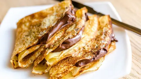Crepes con chocolate