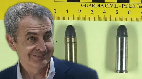 Balas enviadas a Zapatero 