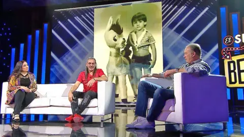 Camela junto a Bert&iacute;n Osborne