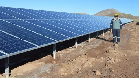 Imagen de una planta fotovoltaica