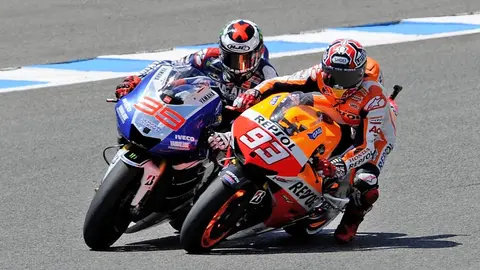 Marc M&aacute;rquez y Lorenzo Circuito en Jerez 2013