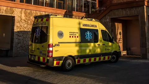 Una ambulancia